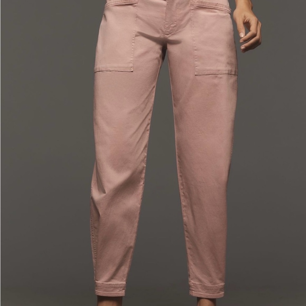 Anthropologie Pink Ankle Cropped Pants